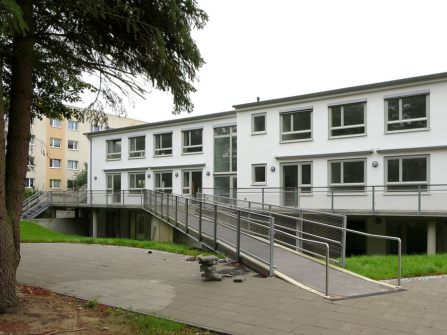 Das sanierte und umgebaute Kitagebäude