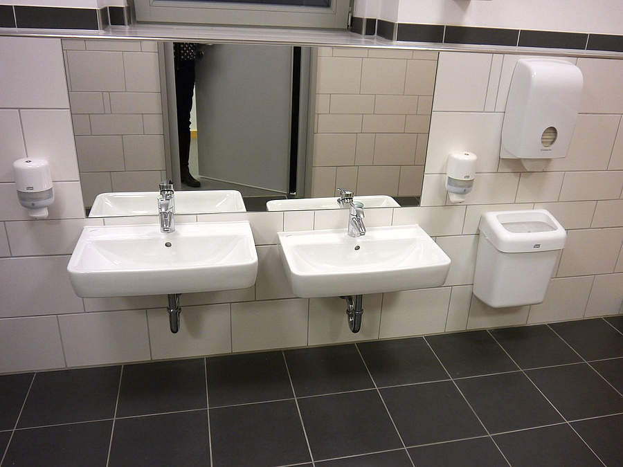 Ein Waschraum für Kinder jeder Größe