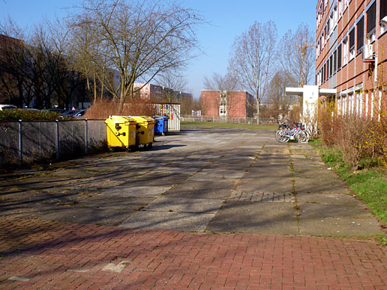 Kaputte Pflasterflächen